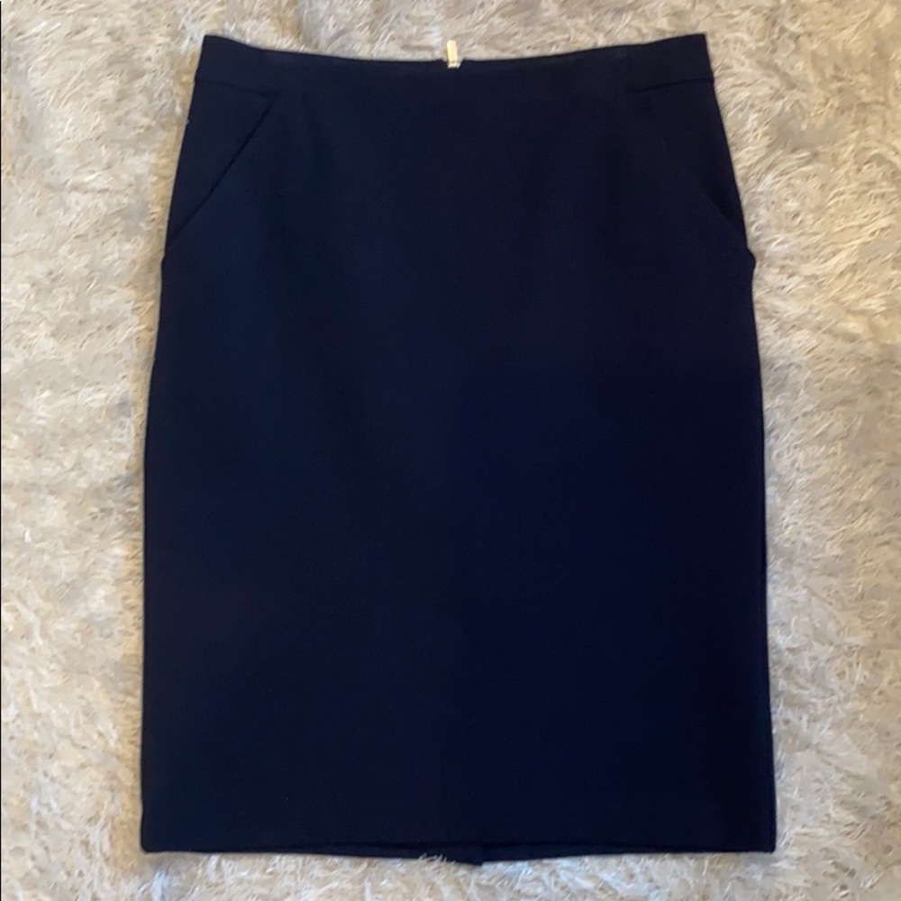 Navy Blue Pencil Skirt
